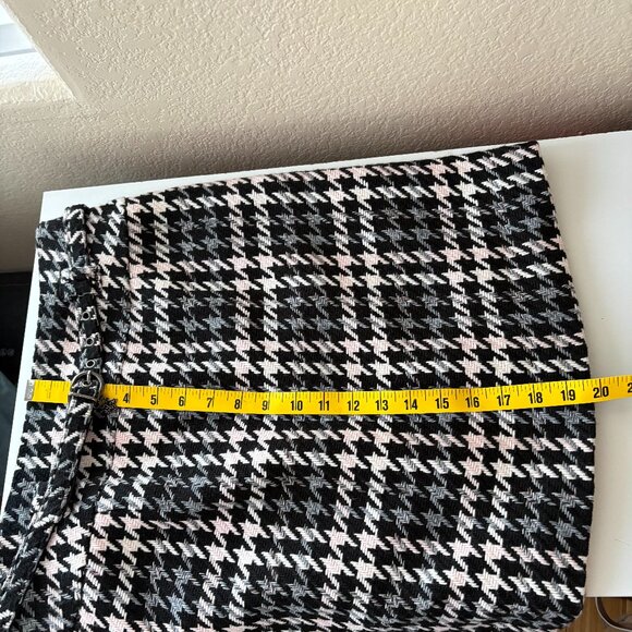 Nygard Collection Vintage Houndstooth A-Line Mini Skirt Lined -Size 8 Petites - Picture 9 of 9